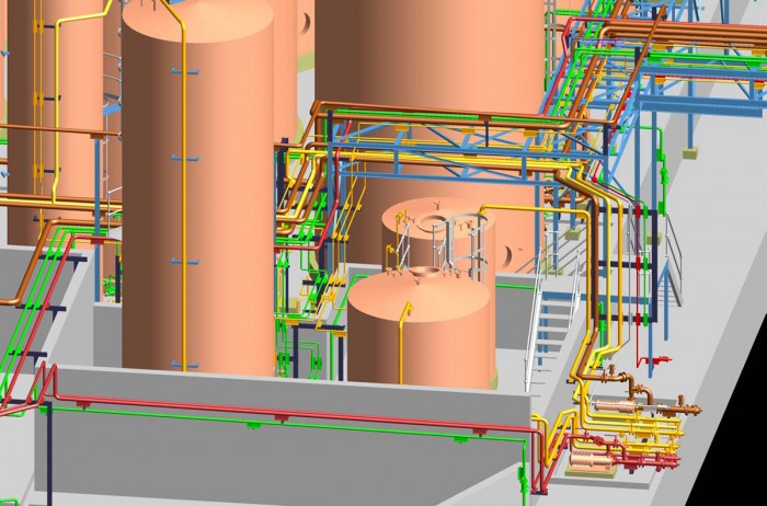 Tankfarm for fuel, raw material and additives