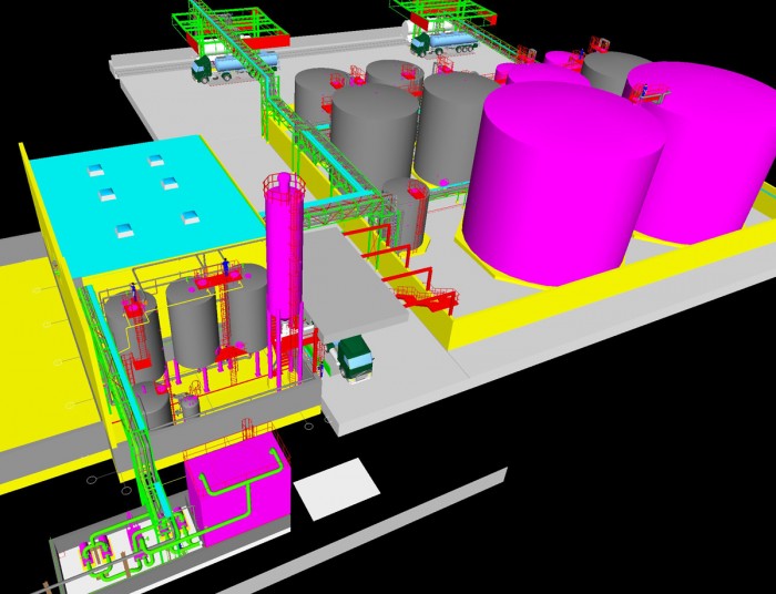 Tankfarm for fuel, raw material and additives