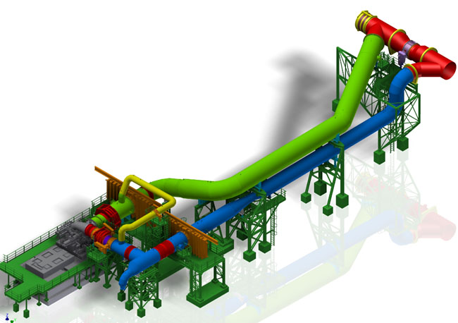 AMEH Expansion turbine for furnace gas, Germany